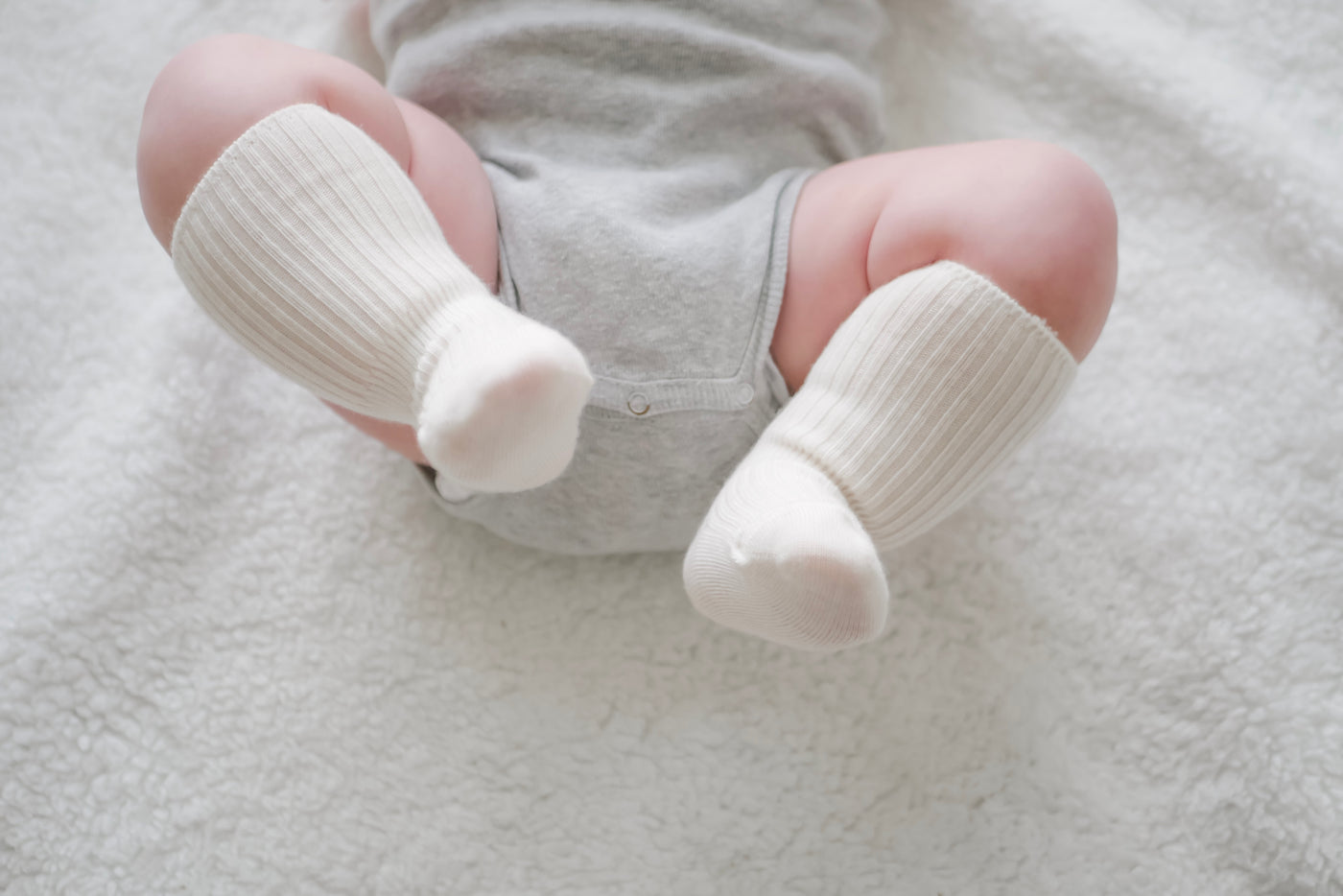 Wool Socks, Baby and Toddler, Brown-Gray & White