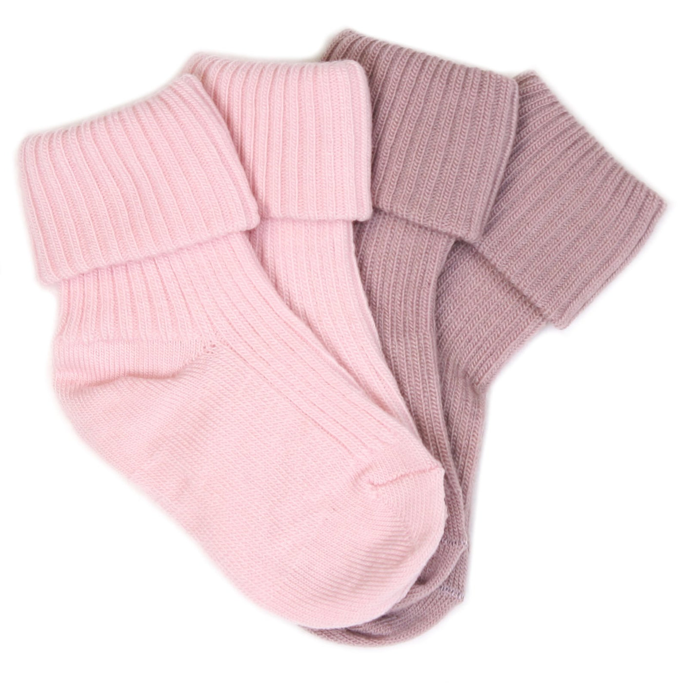 Imperfect Wool Socks, Baby and Toddler, Pink & Rose - TWO PAIR PACK (discontinued)