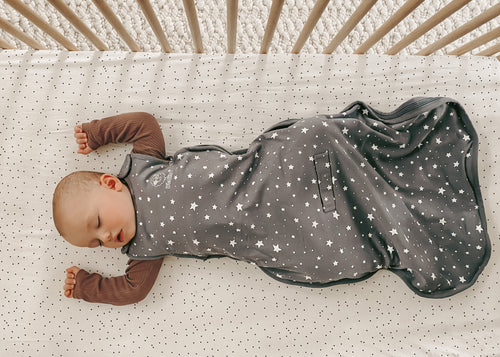 Sleep sack zipper shop in back
