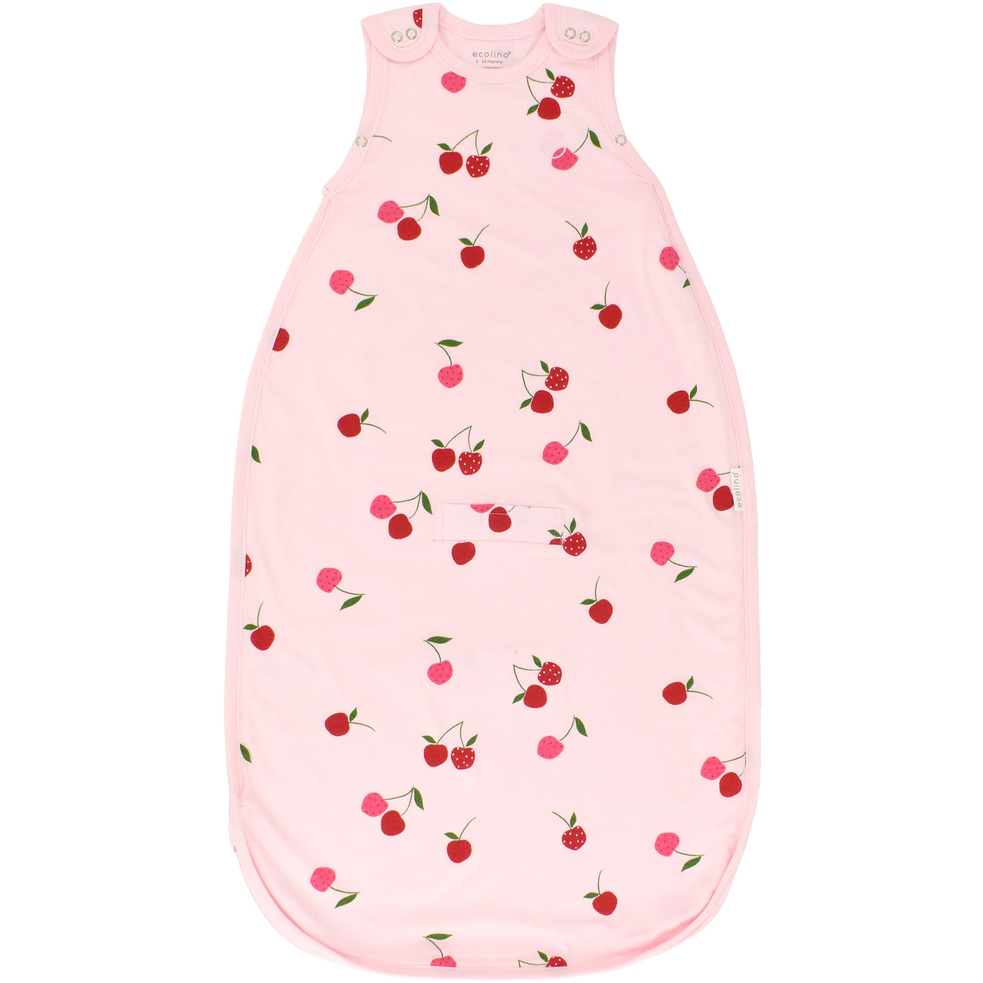 Ecolino® Adjustable Baby Sleep Bag, Organic Cotton, Universal Size: 2 Months - 2 Years, Cherry
