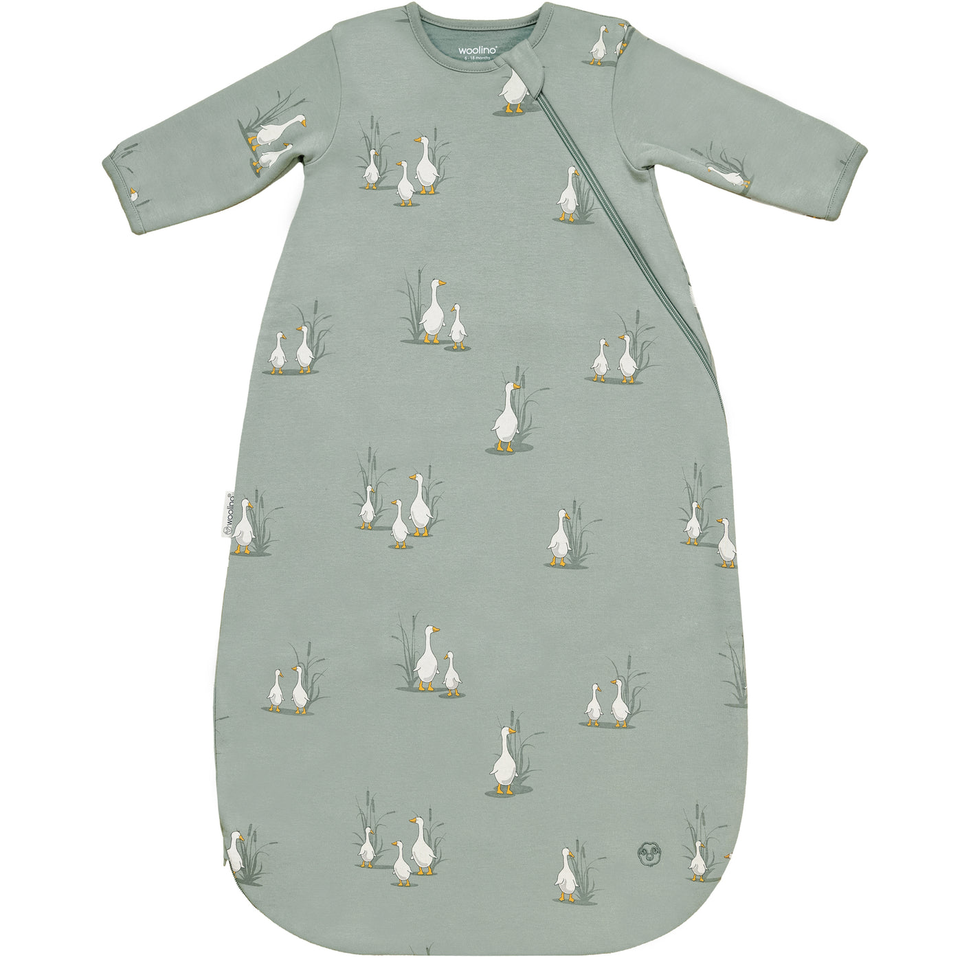 Merino Wool Baby Sleep Sack with Sleeves | Woolino Slumber Sack