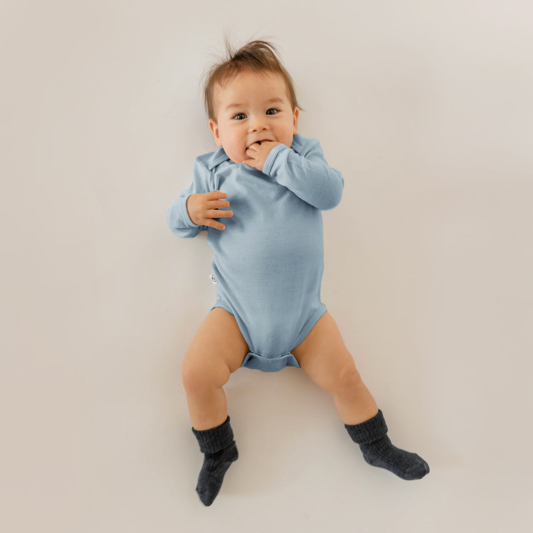 Merino Wool Baby Bodysuit Natural Merino Wool Baby Clothing