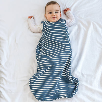 4 Season® Classic Baby Sleeping Bag, Merino Wool & Organic Cotton, Navy Blue