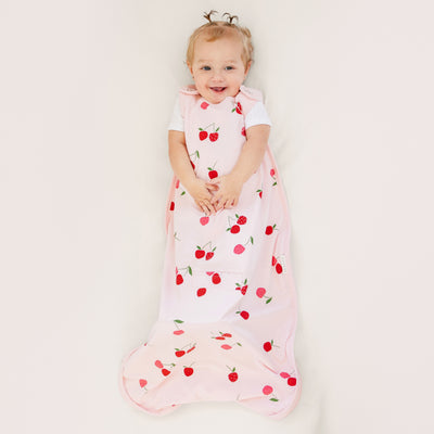 Ecolino® Adjustable Toddler Sleep Bag, Organic Cotton, Universal Size: 2 - 4 Years, Cherry