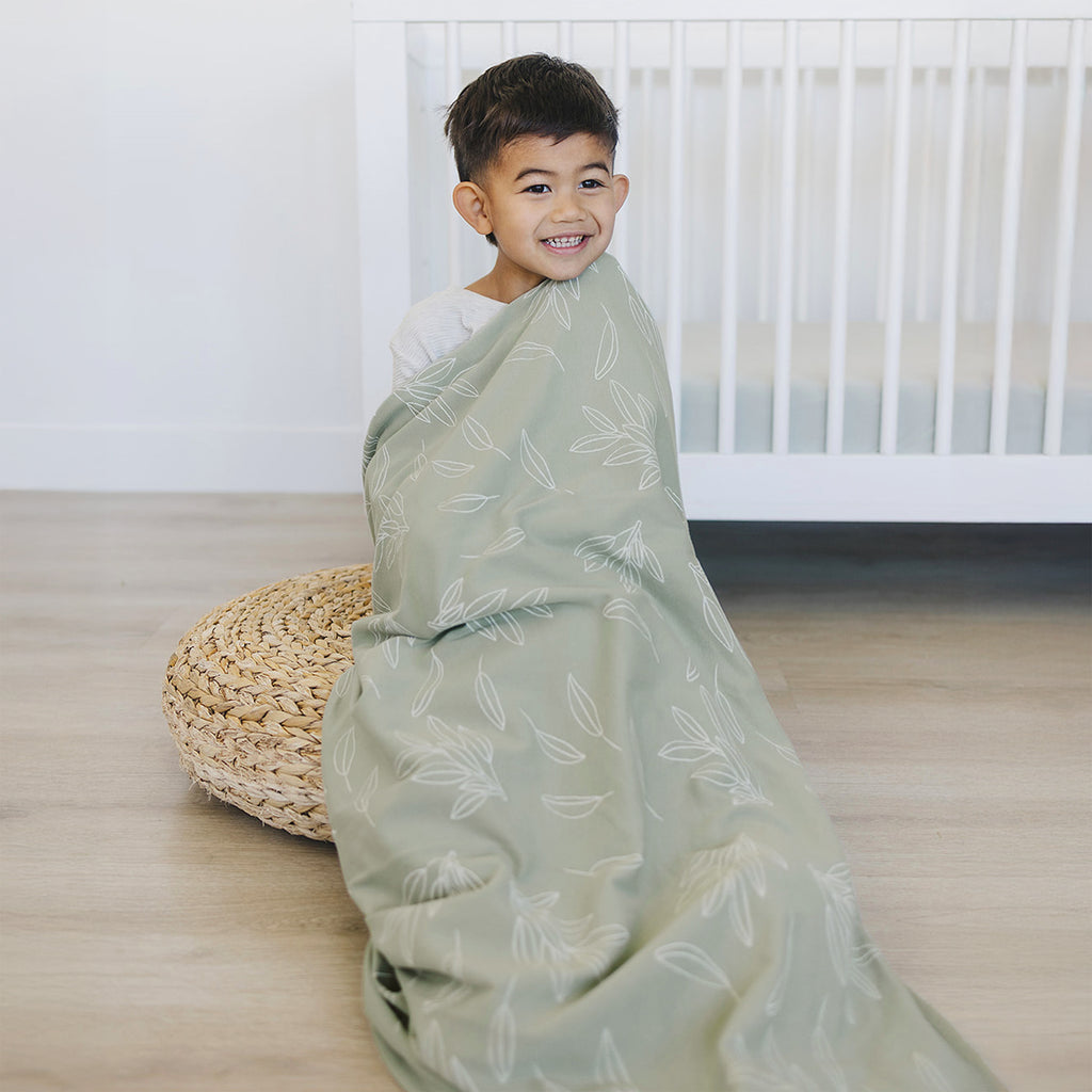 Merino Wool Toddler Blanket | Star Pattern - Luxuriously