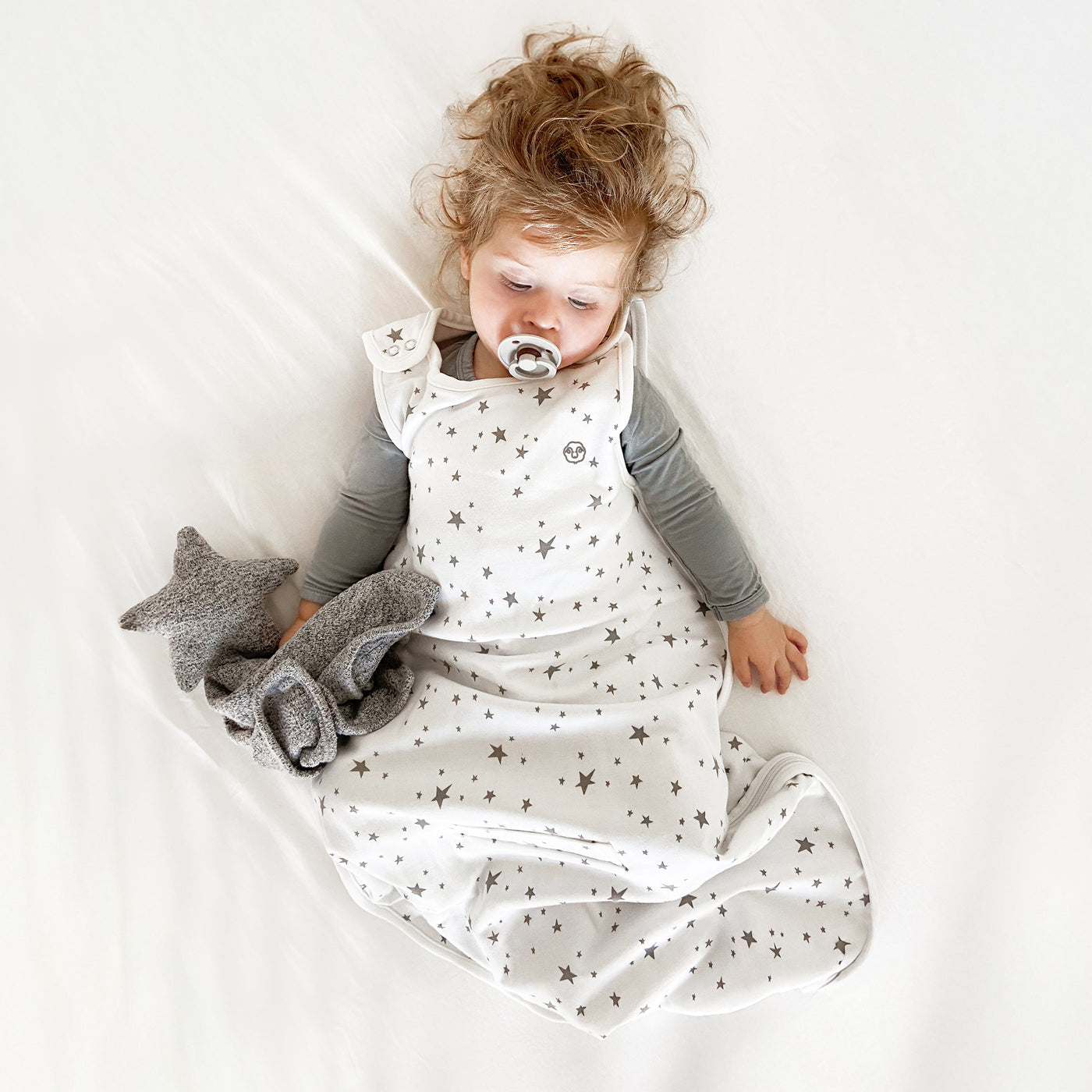 4 Season® Ultimate Baby Sleep Bag, Merino Wool & Organic Cotton, Star White
