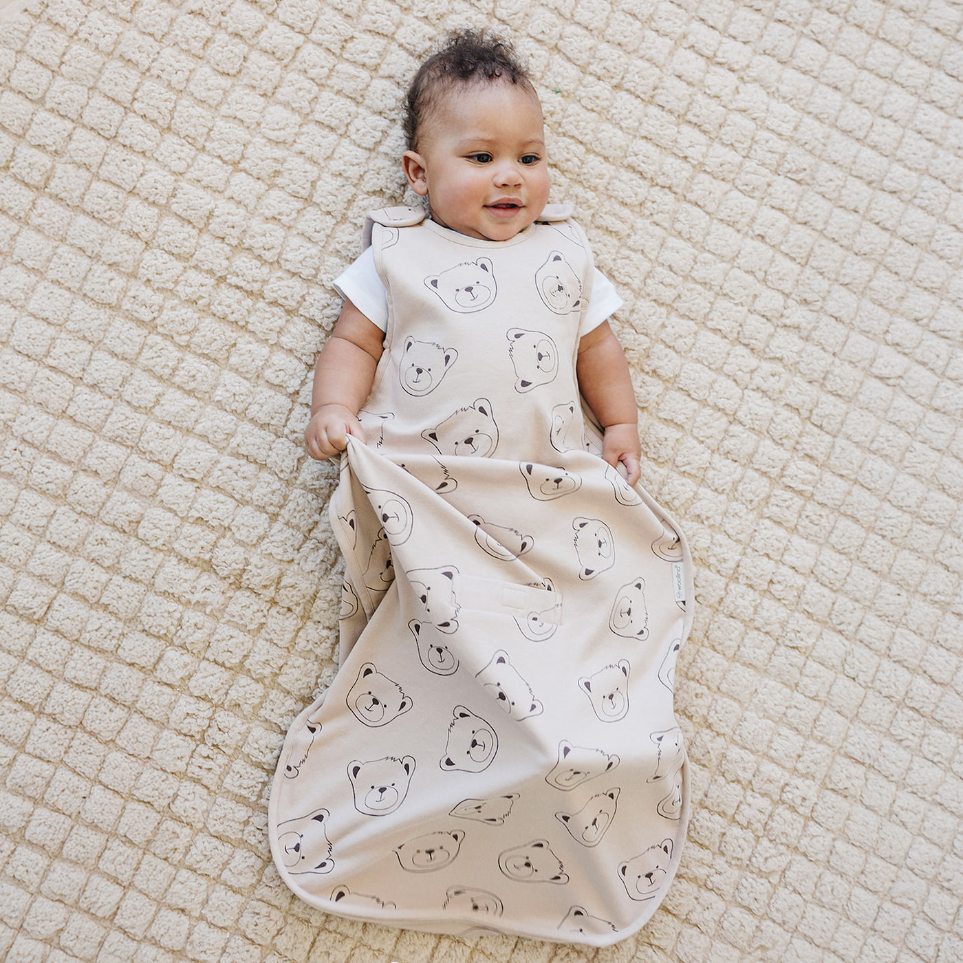 4 Season® Ultimate Baby Sleep Bag, Merino Wool & Organic Cotton, Teddy Bear