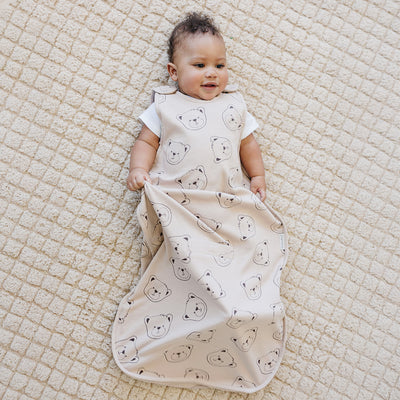 4 Season® Ultimate Baby Sleep Bag, Merino Wool & Organic Cotton, Teddy Bear
