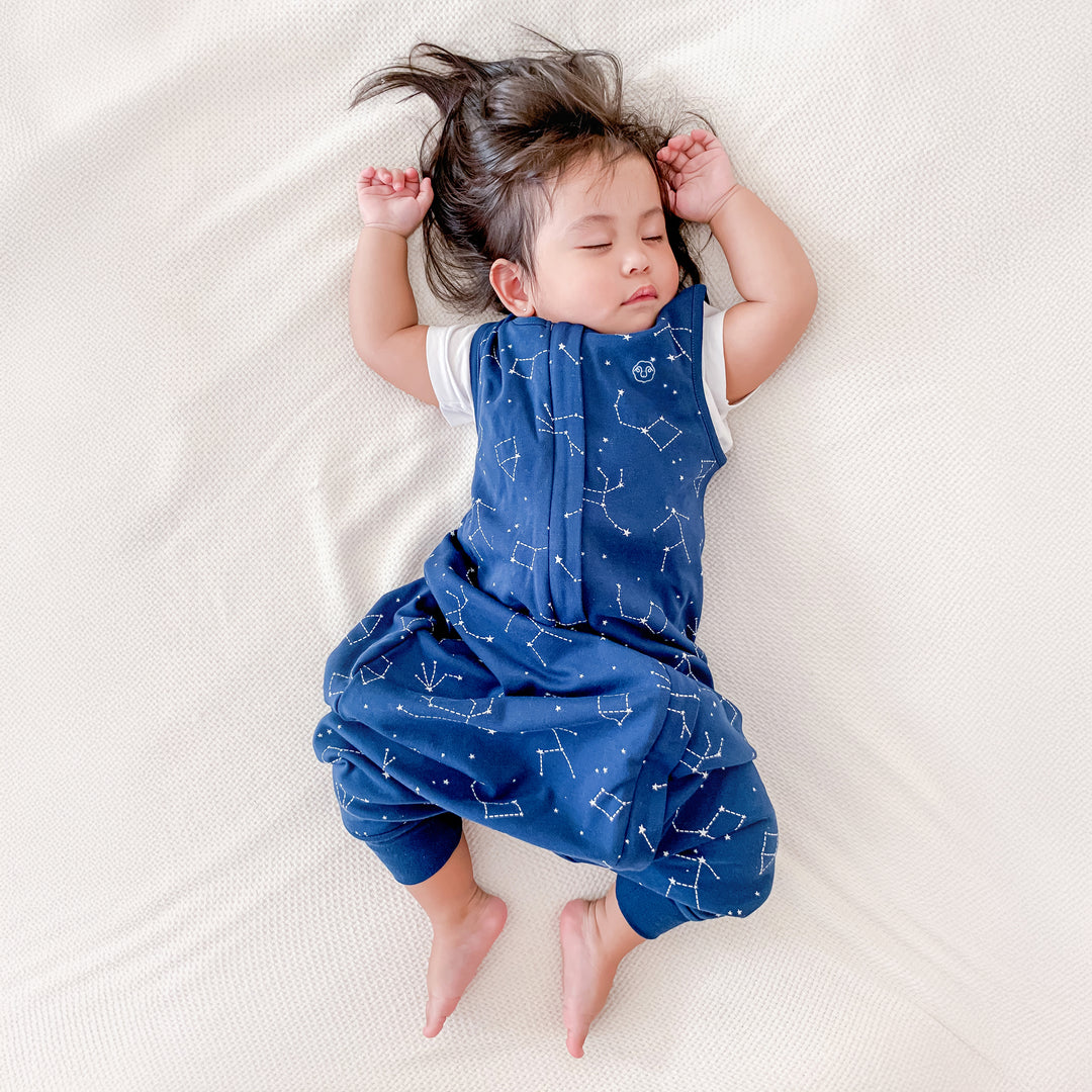 Woolino 4 Season Baby Footed Sleep Bag Sack, Australian Merino Wool, 18-36mo, Nightsky