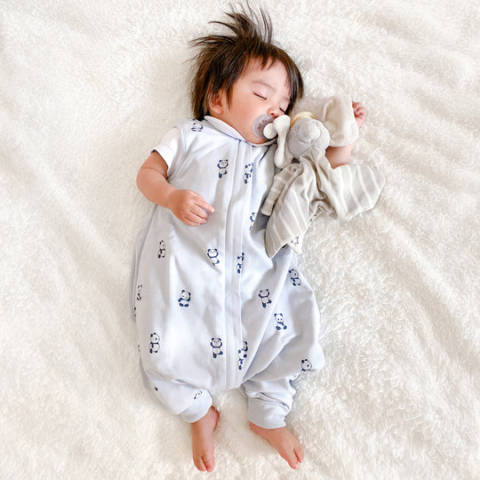 woolino schlafsack mit füßen Woolino 4 Season Baby Sleep Bag with Feet Opening, Merino Wool Walker Sack, 18-36m, Panda, Size: 18