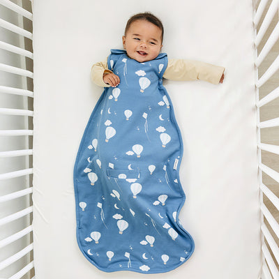 4 Season® Ultimate Baby Sleep Bag, Merino Wool & Organic Cotton, Hot Air Balloon