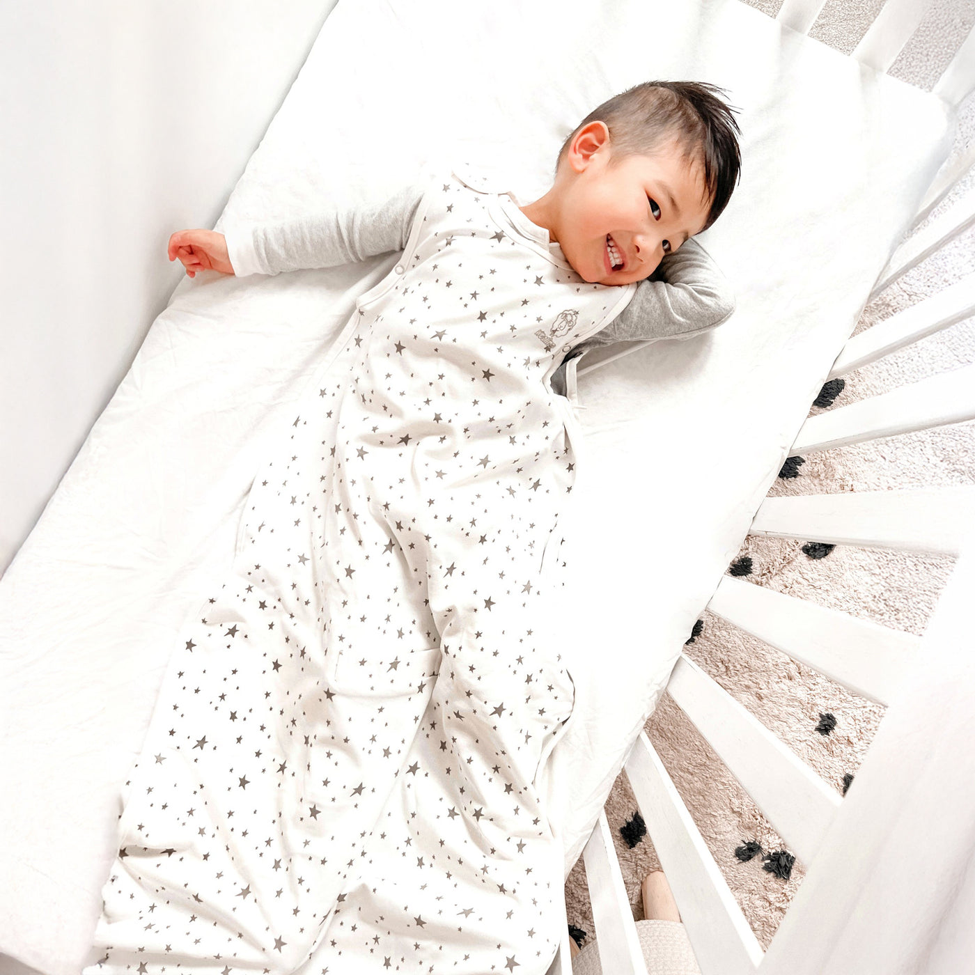 4 Season® Ultimate Baby Sleep Bag, Merino Wool & Organic Cotton, Star White