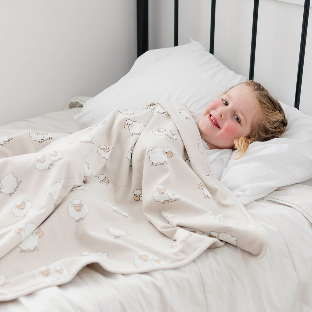 Merino Wool Toddler Blanket |Natural Merino Wool Children