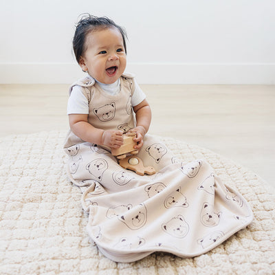 4 Season® Ultimate Baby Sleep Bag, Merino Wool & Organic Cotton, Teddy Bear