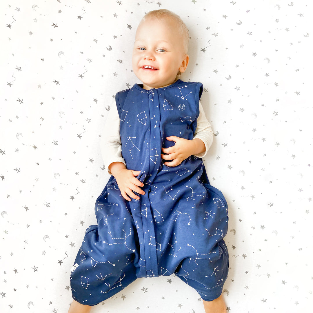 woolino schlafsack mit füßen Woolino 4 Season Baby Footed Sleep Bag Sack, Australian Merino Wool, 18-36mo, Nightsky