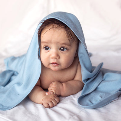 Swaddle Blanket, Merino Wool, Newborn to 3 Months, Blue