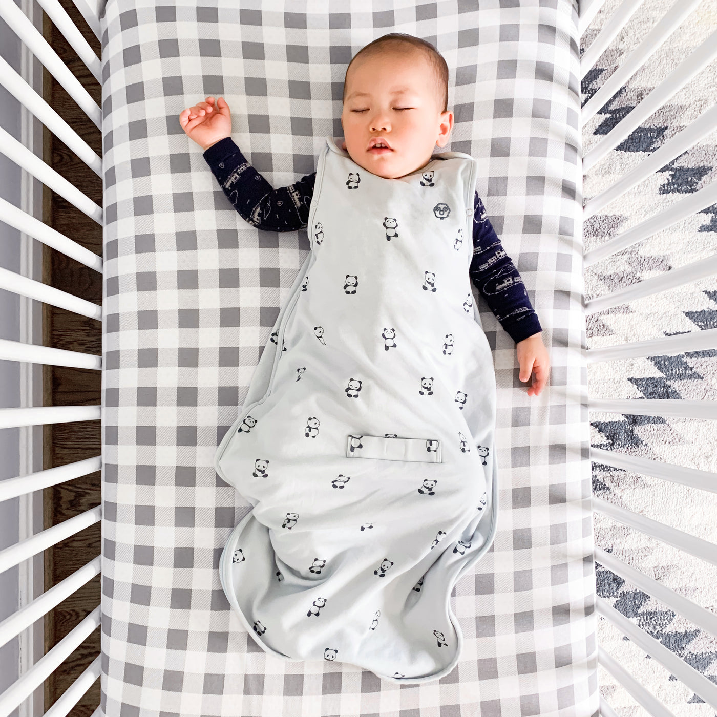4 Season® Ultimate Baby Sleep Bag, Merino Wool & Organic Cotton, Panda
