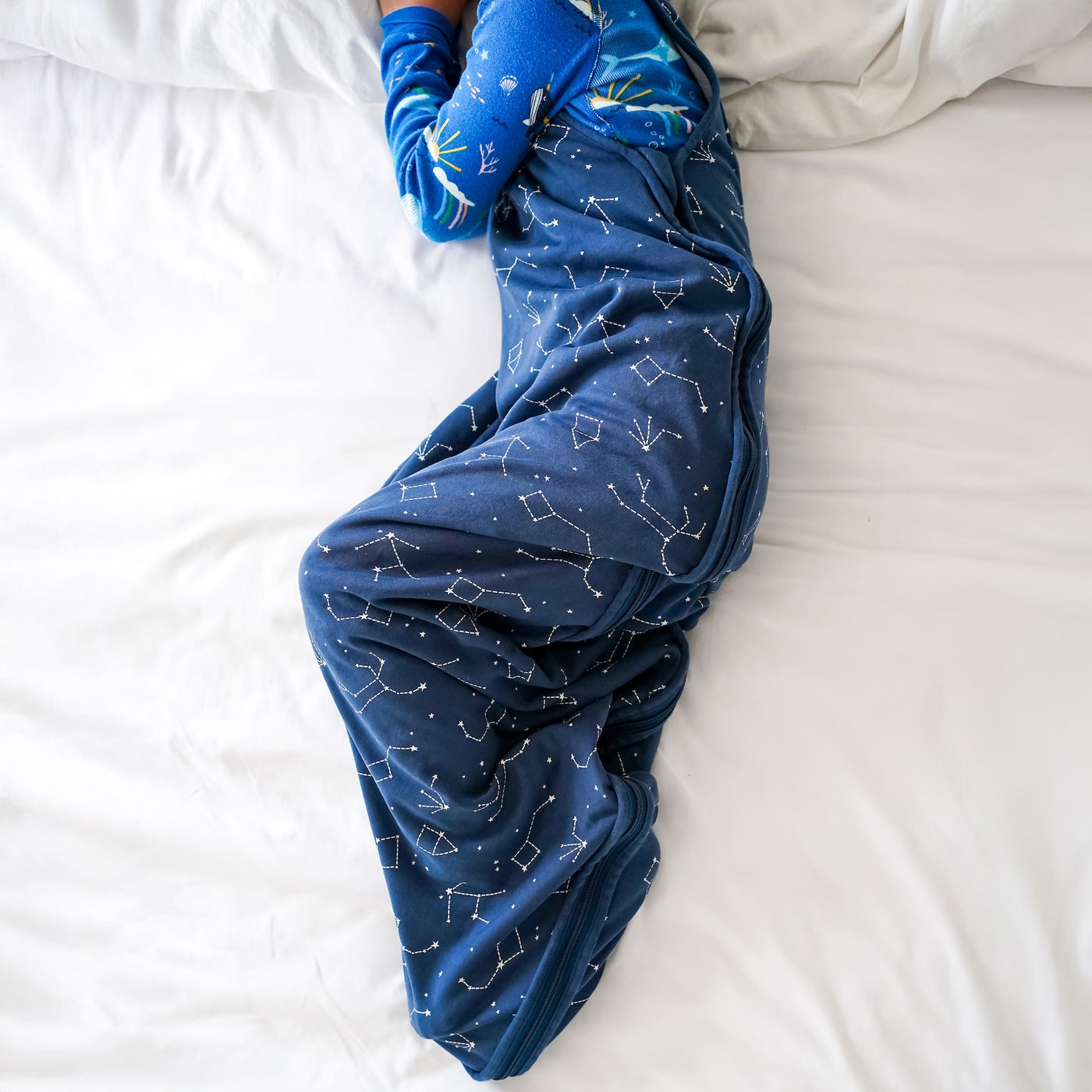 4 Season® Big Kid Sleep Bag, Merino Wool & Organic Cotton, 4 - 6 Years, Night Sky™