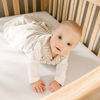 4 Season® Classic Baby Sleeping Bag, Merino Wool & Organic Cotton, Birch Gray