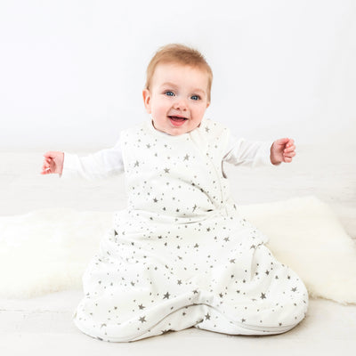 4 Season® Classic Baby Sleeping Bag, Merino Wool & Organic Cotton, Star White