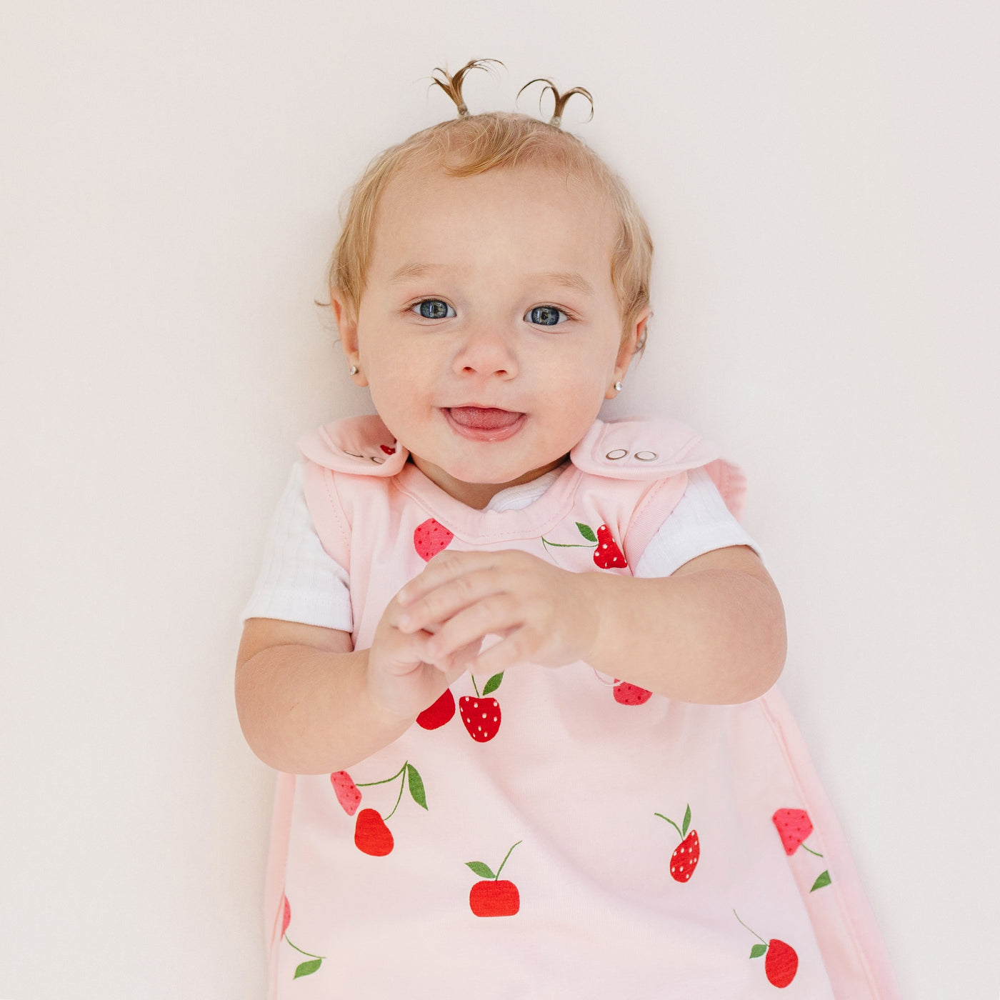 Ecolino® Adjustable Baby Sleep Bag, Organic Cotton, Universal Size: 2 Months - 2 Years, Cherry