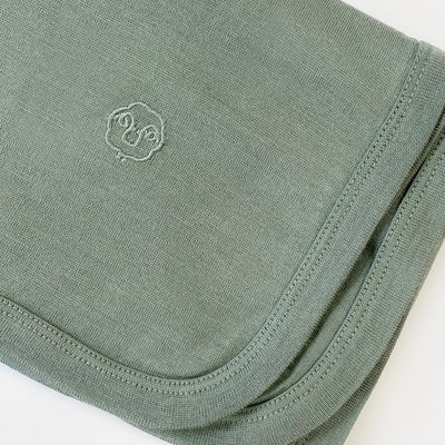 Swaddle Blanket, Merino Wool, Newborn to 3 Months, Sage