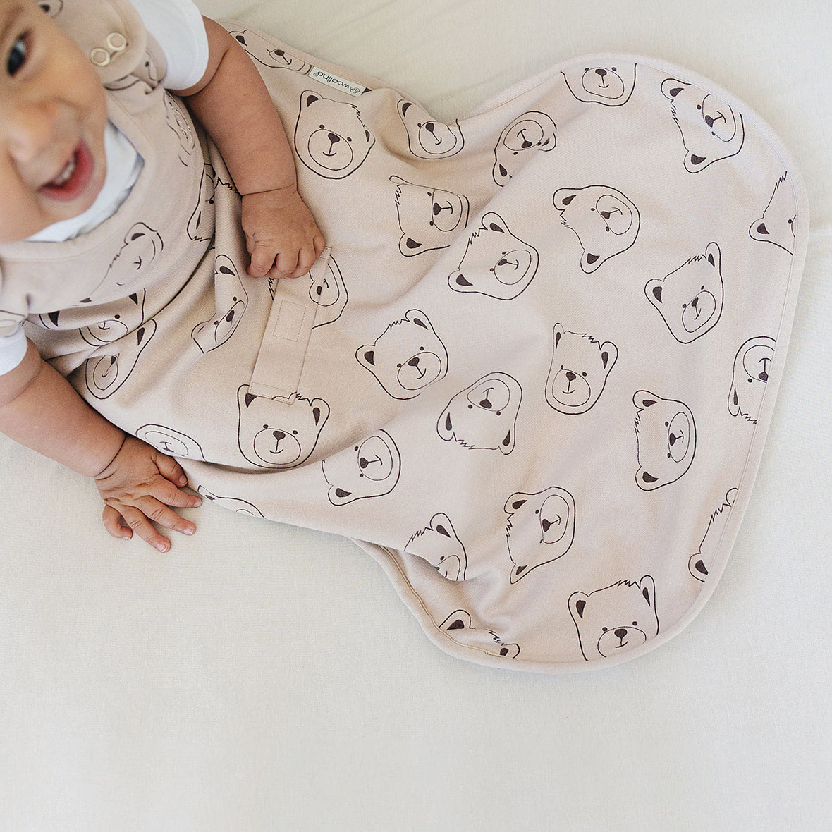 4 Season® Ultimate Baby Sleep Bag, Merino Wool & Organic Cotton, Teddy Bear