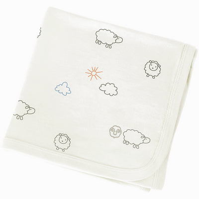 Swaddle Blanket, Merino Wool, Newborn to 3 Months, Sheep