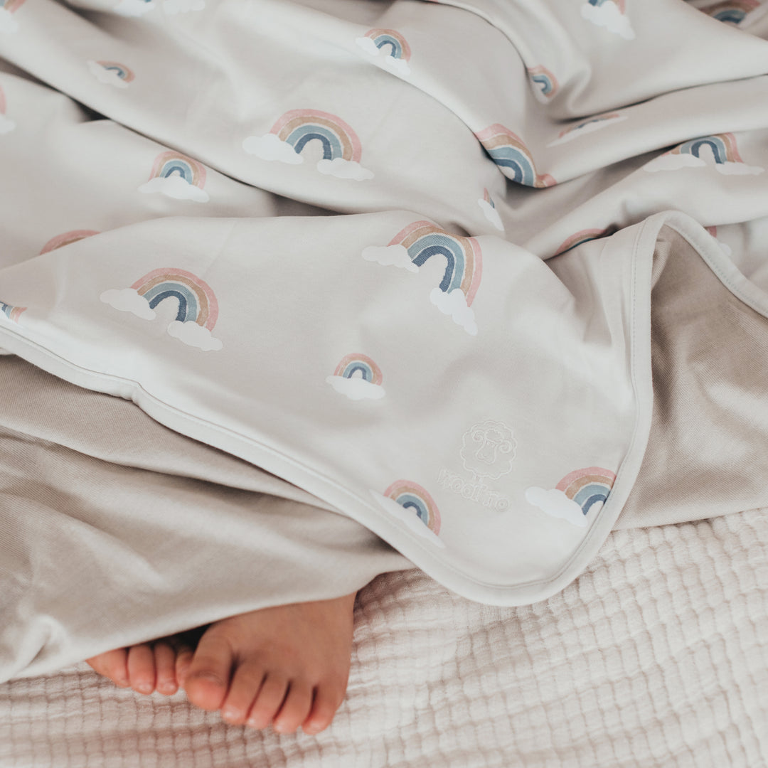 Merino Wool Toddler Blanket |Natural Merino Wool Children