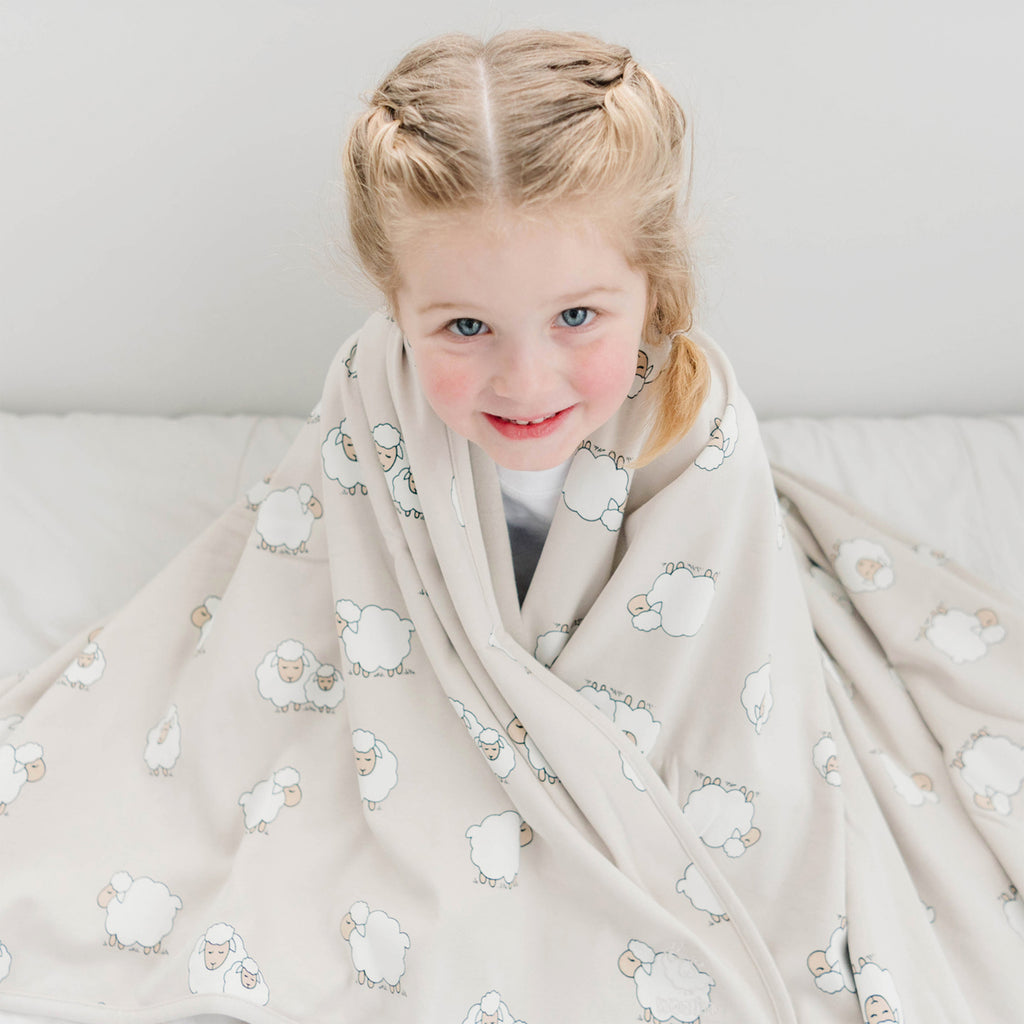 Merino Wool Toddler Blanket |Natural Merino Wool Children