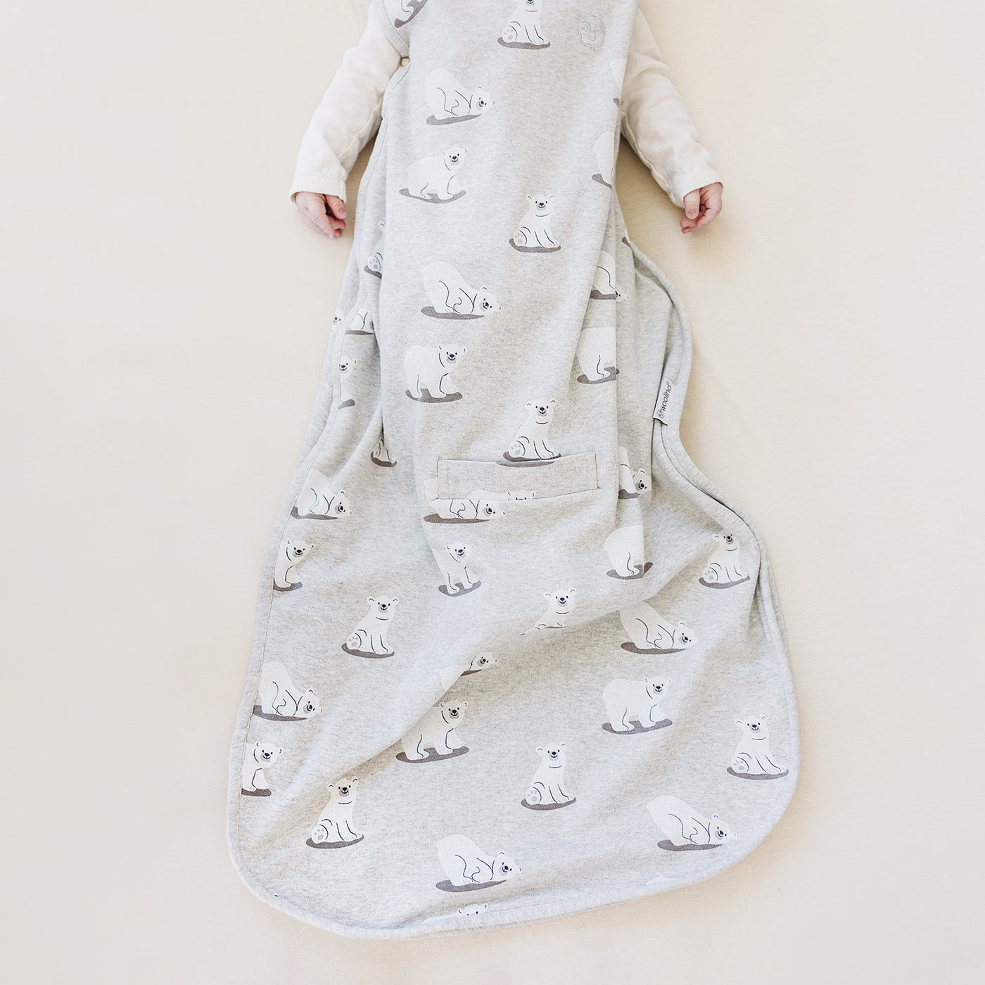 4 Season® Ultimate Baby Sleep Bag, Merino Wool & Organic Cotton, Polar Bear