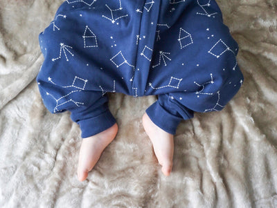 4 Season® Baby Sleep Bag with Feet, Merino Wool & Organic Cotton, Night Sky™