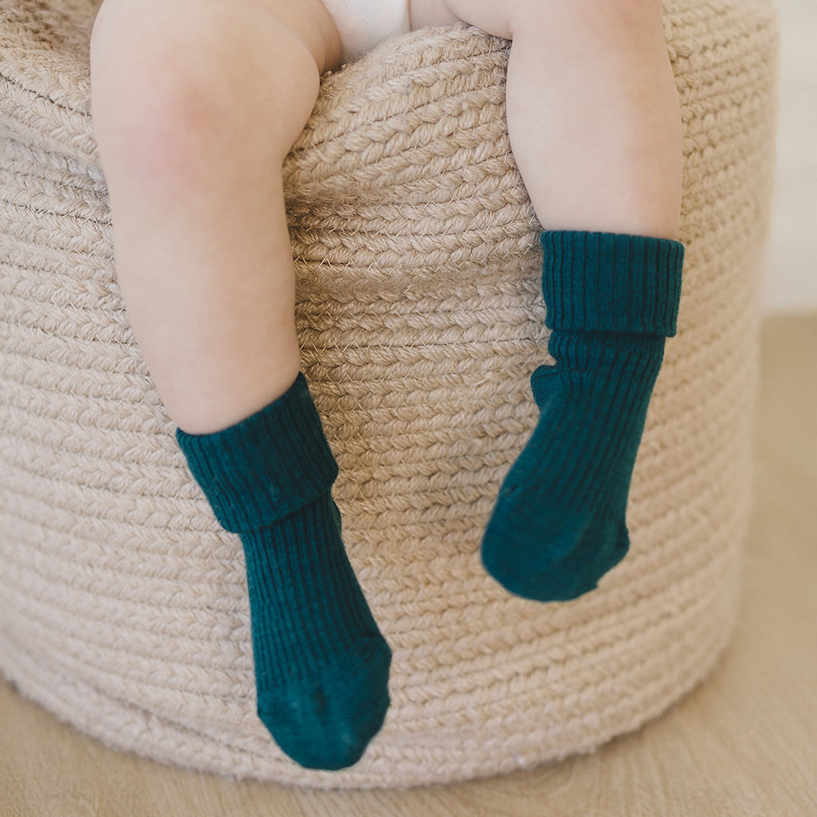 Wool Socks, Baby and Toddler, Pine