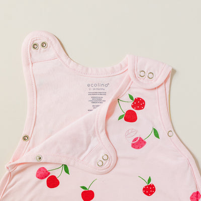 Ecolino® Adjustable Baby Sleep Bag, Organic Cotton, Universal Size: 2 Months - 2 Years, Cherry