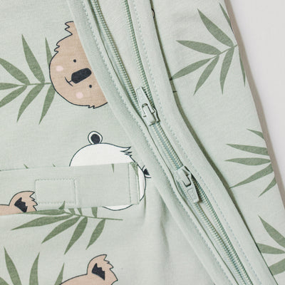 Ecolino® Adjustable Baby Sleep Bag, Organic Cotton, Universal Size: 2 Months - 2 Years, Treetop Safari