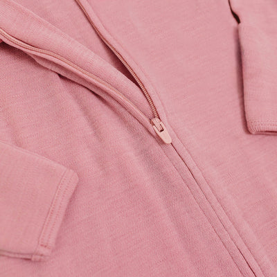 Footie Pajamas, Merino Wool, Blush
