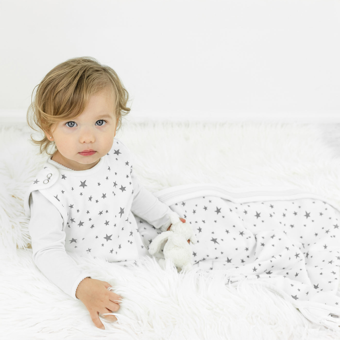 4 Season® Ultimate Baby Sleep Bag, Merino Wool & Organic Cotton, Star White