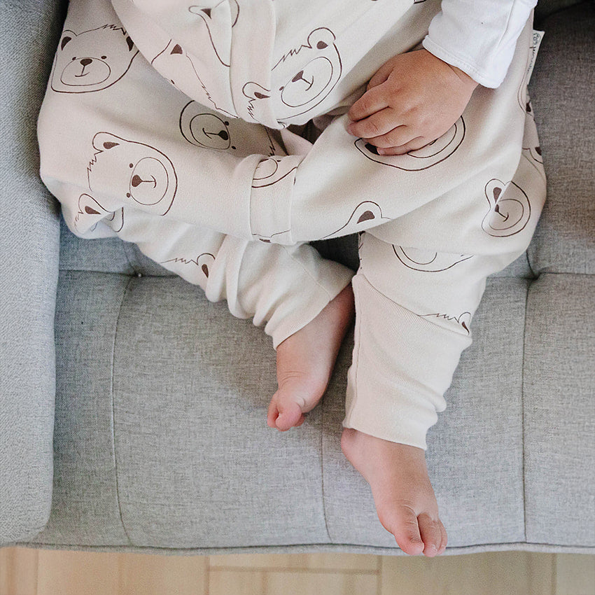 4 Season® Baby Sleep Bag with Feet, Merino Wool & Organic Cotton, Teddy Bear