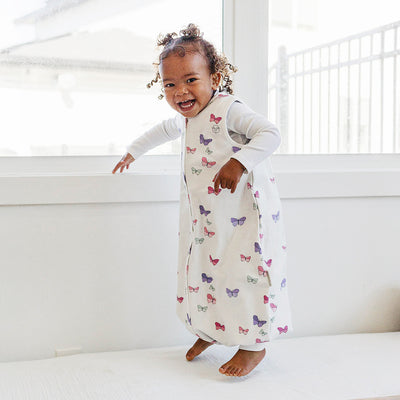 4 Season® Baby Sleep Bag with Feet, Merino Wool & Organic Cotton, Butterfly