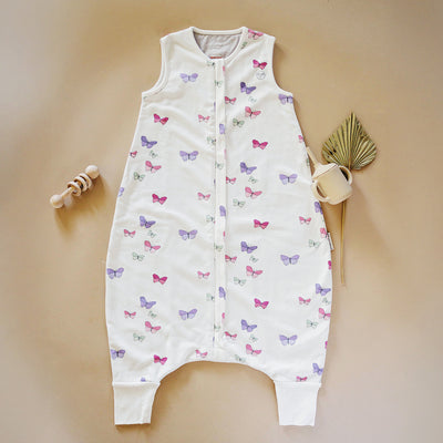 4 Season® Baby Sleep Bag with Feet, Merino Wool & Organic Cotton, Butterfly