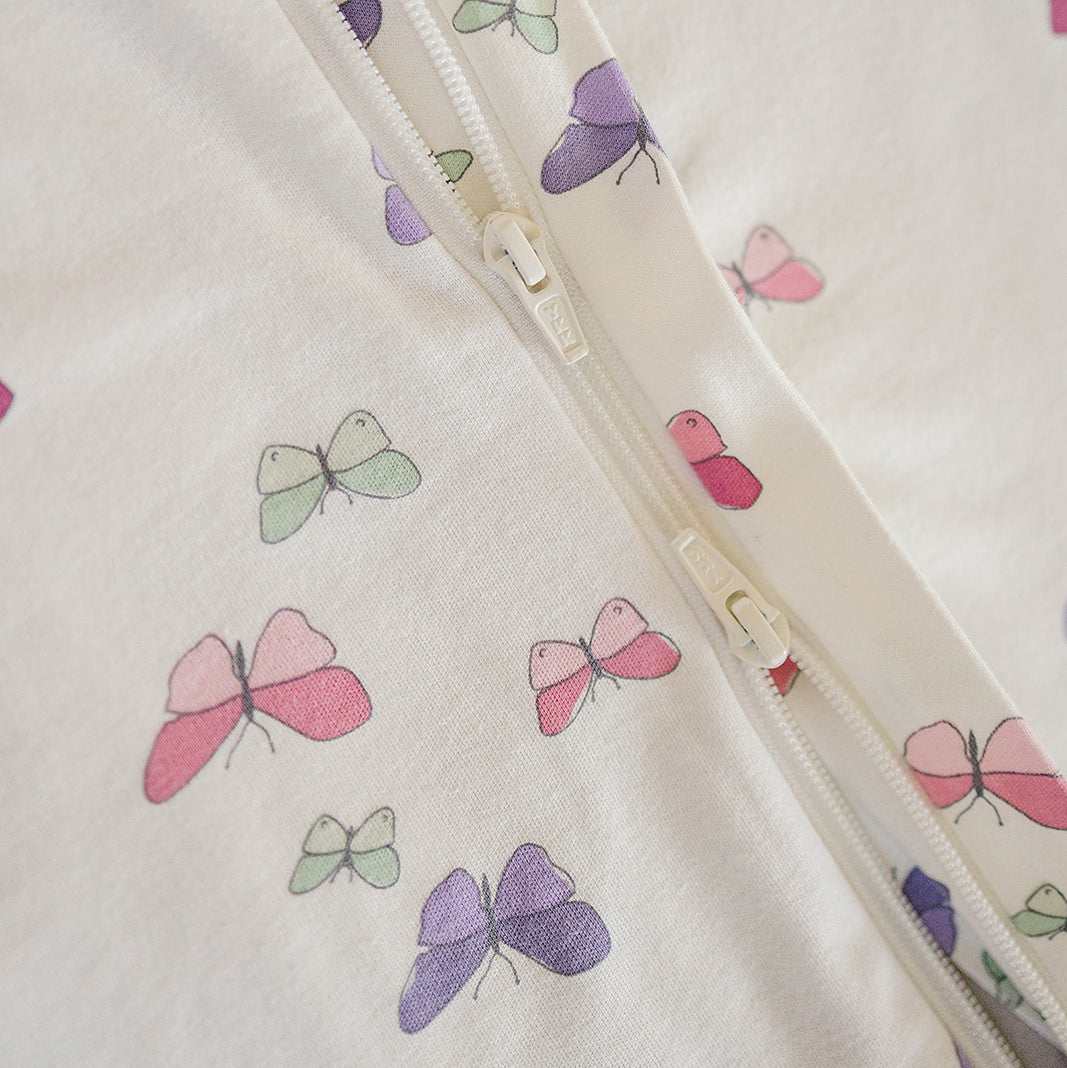4 Season® Baby Sleep Bag with Feet, Merino Wool & Organic Cotton, Butterfly