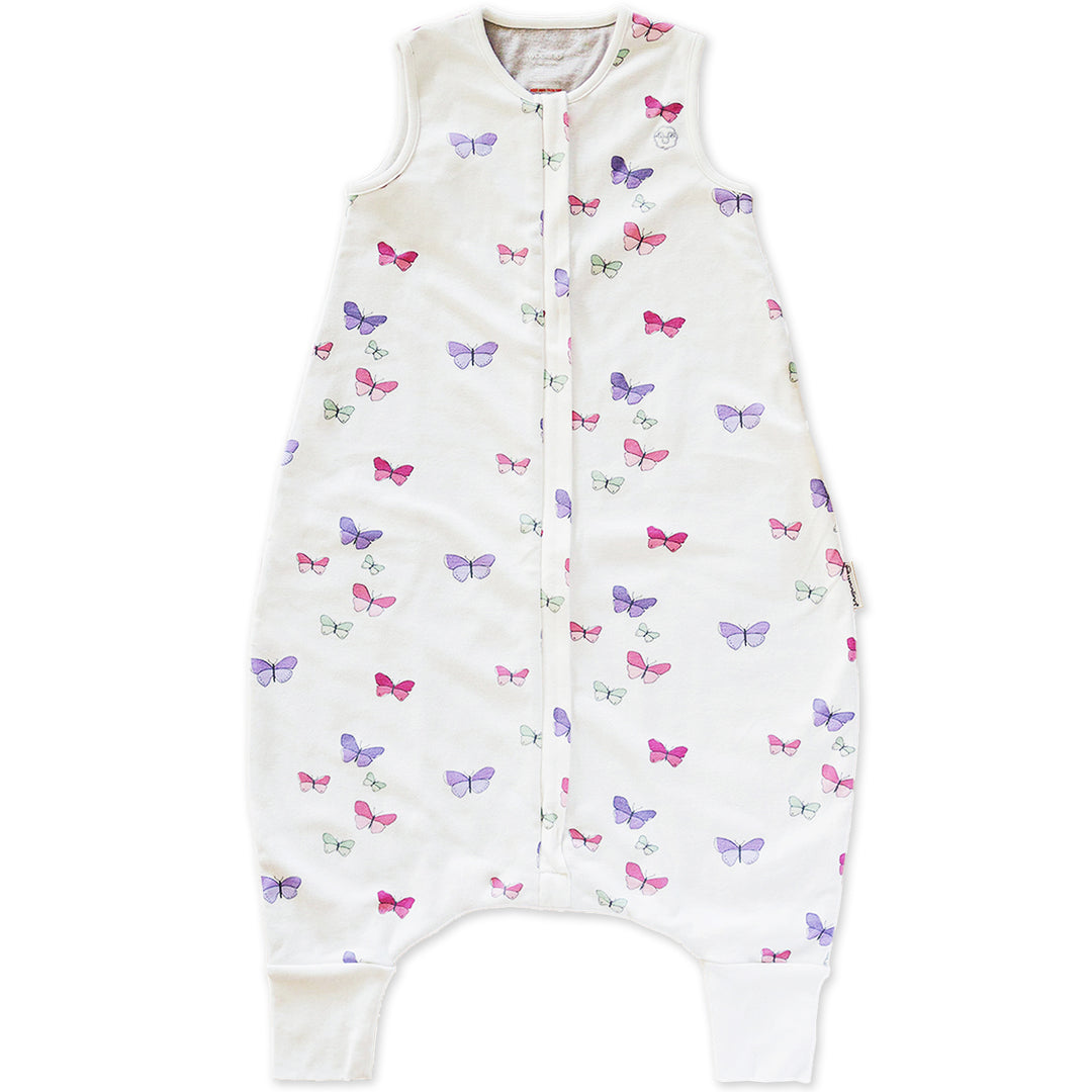 woolino schlafsack mit füßen Woolino 4 Season Baby Sleep Bag with Feet, Merino Wool Walker Sleep Sack, 18-36m, Butterfly