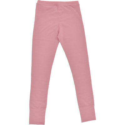 Kids Merino Wool Base Layer, Leggings, Blush Pink