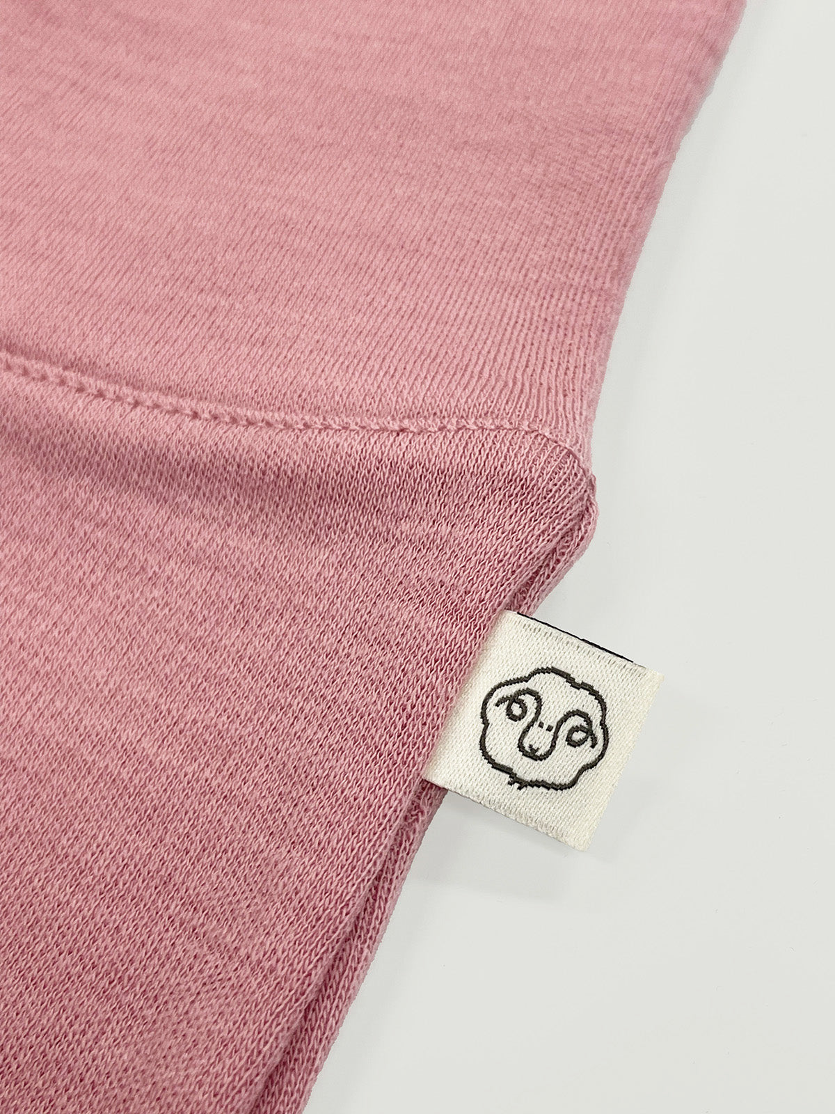 Baby Footed Pants, Merino Wool, Blush