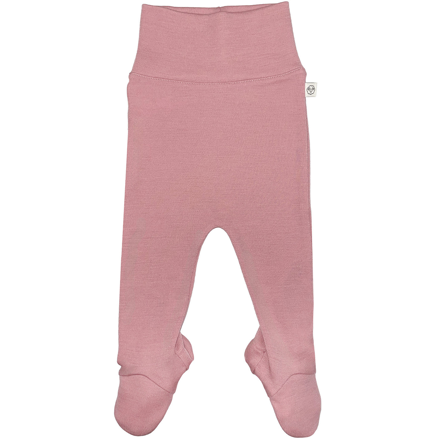 Baby Footed Pants, Merino Wool, Blush