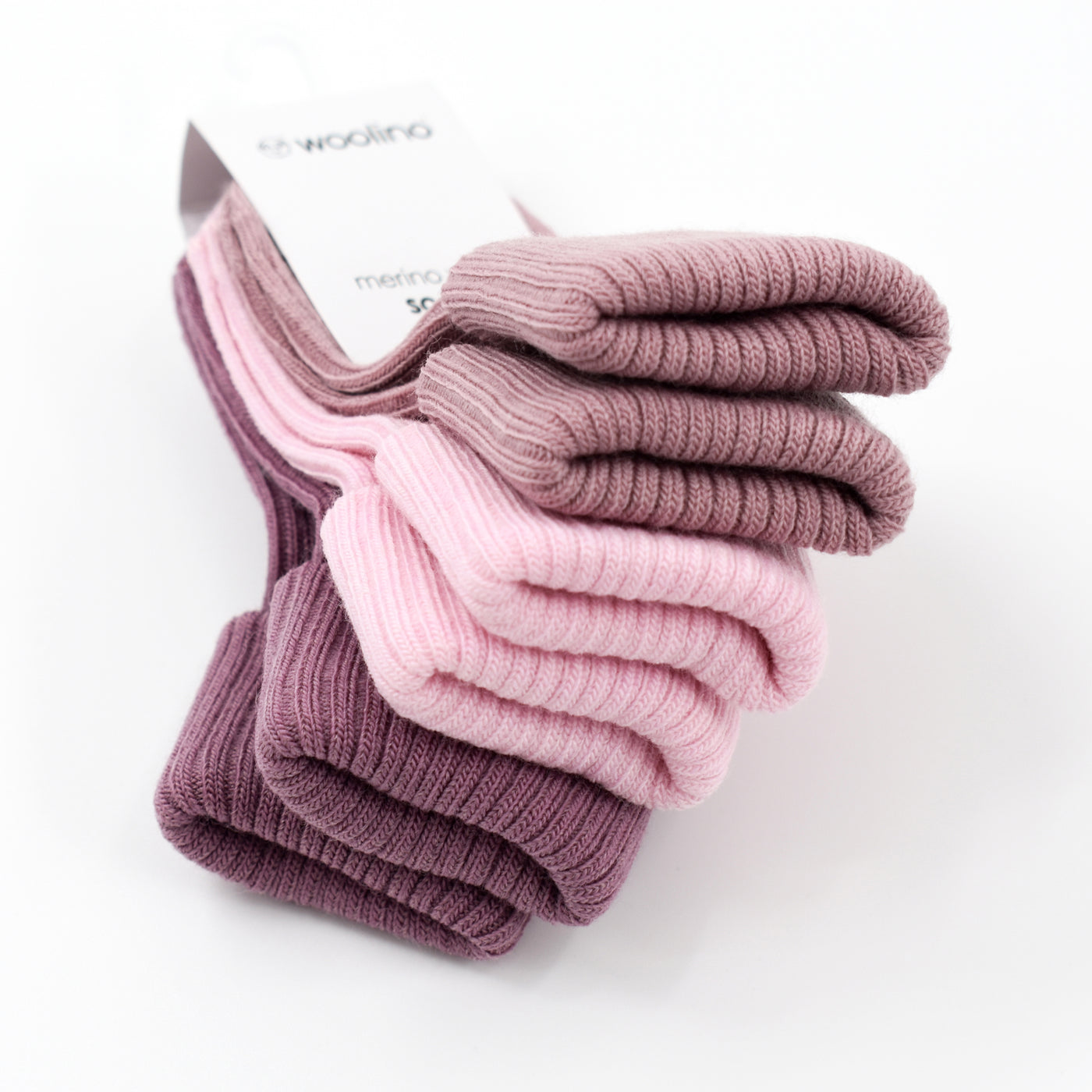 Wool Socks, Baby and Toddler, Pink & Rose – Woolino