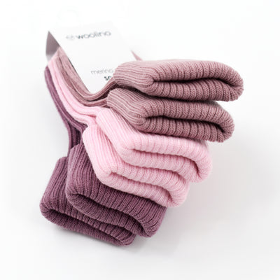 Wool Socks, Baby and Toddler, Pink & Rose