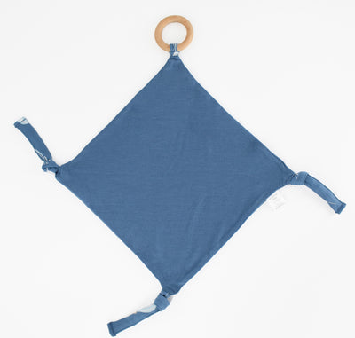 Lovey, Merino Wool and Organic Cotton with Removable Teething Ring, Hot Air Balloon