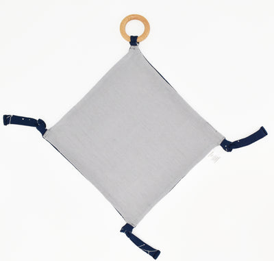 Lovey, Merino Wool and Organic Cotton with Removable Teething Ring, Night Sky™