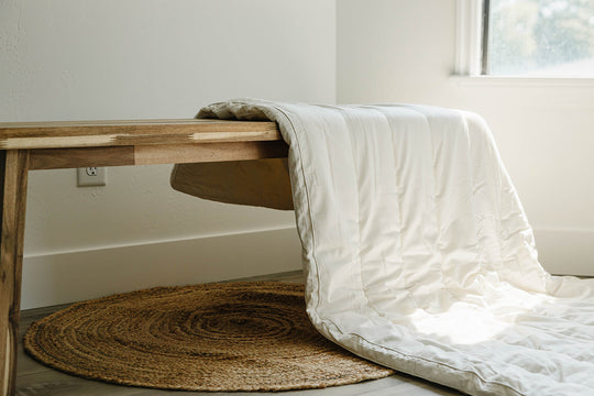 wool mattress topper flat drying setup
